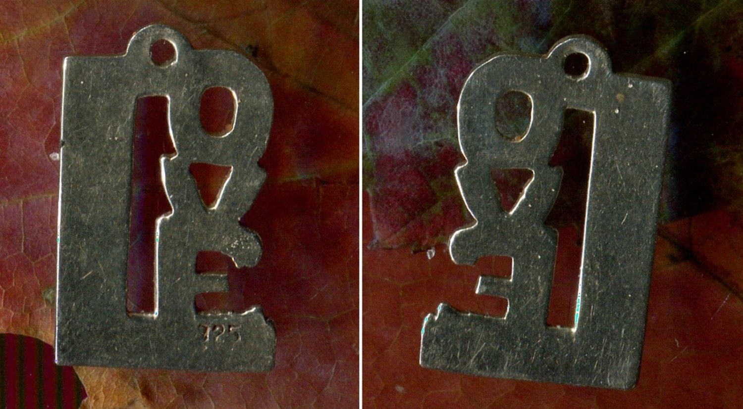 vintage STERLING 925 SILVER 60'S LOVE CHARM