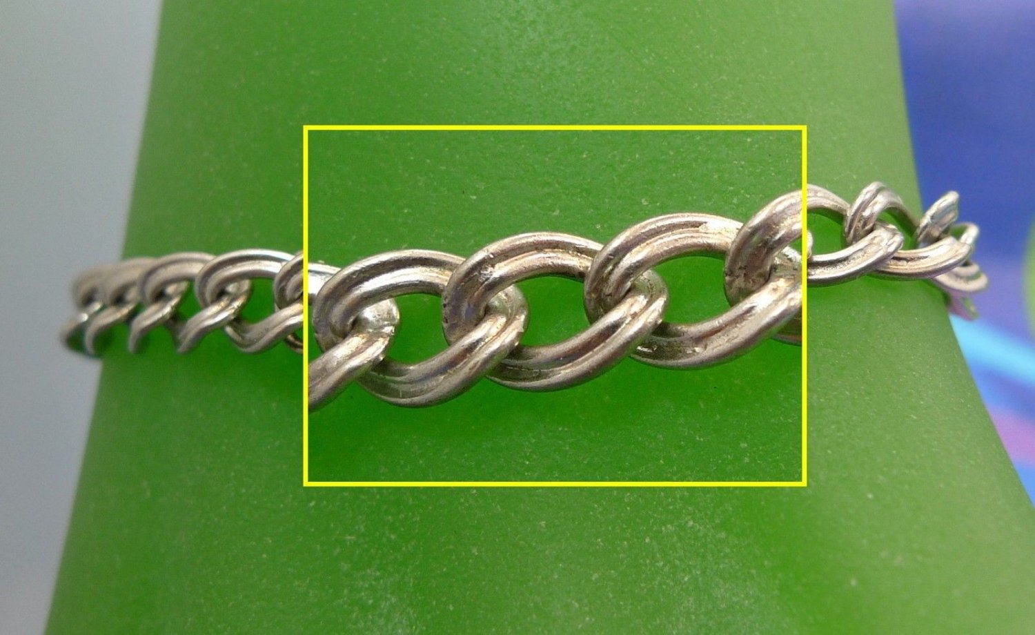 Perfect Starter Charm 7" Bracelet Sterling 925 Gently Worn-If Ever - Safety Cha