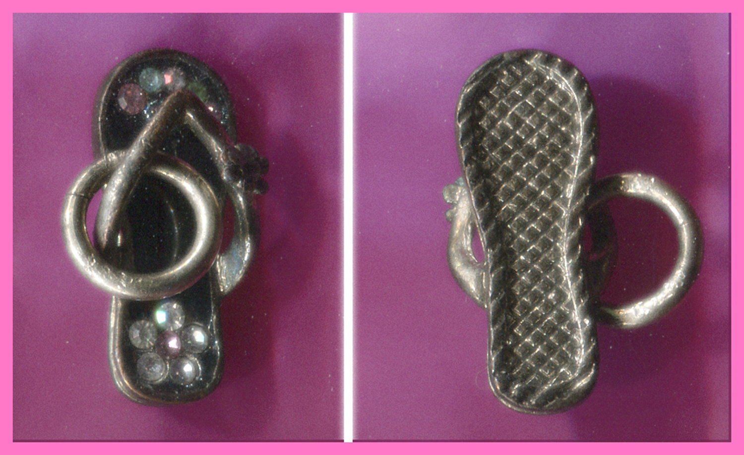 Sterling & Gems FLIP FLOP SANDAL CHARM #14