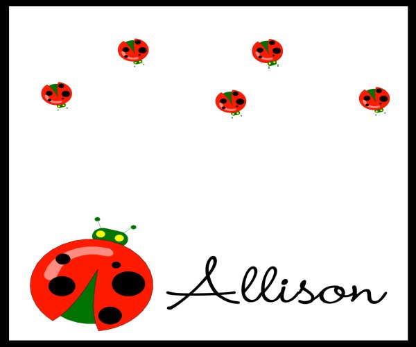 Red Ladybugs Checkbook Cover