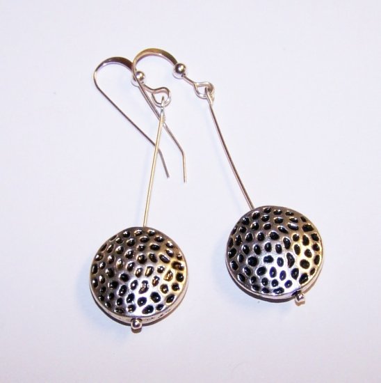 Shiny Modern Giraffe Print Pendulum Earrings