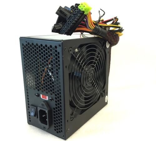 650W 20+4-pin ATX Power Supply w/SATA, PCIe & Large 120mm Cooling Fan Quiet EJ