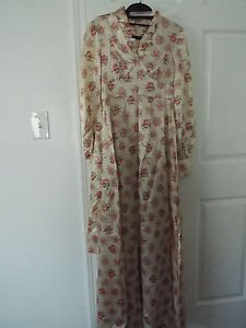 beige satin floral vintage gown