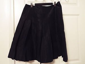 yansi fugel polyester silk pleated full skirt size 10