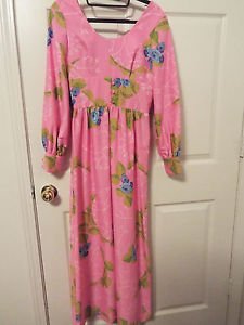 Great Rags lmtd. pink floral vintage poly knit dress