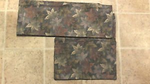 wool hitoe kimono brown leaves