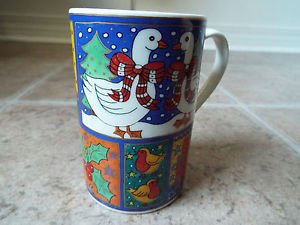 Dunoon Winter Wonderland Christmas collectible mug Jane Brookshaw