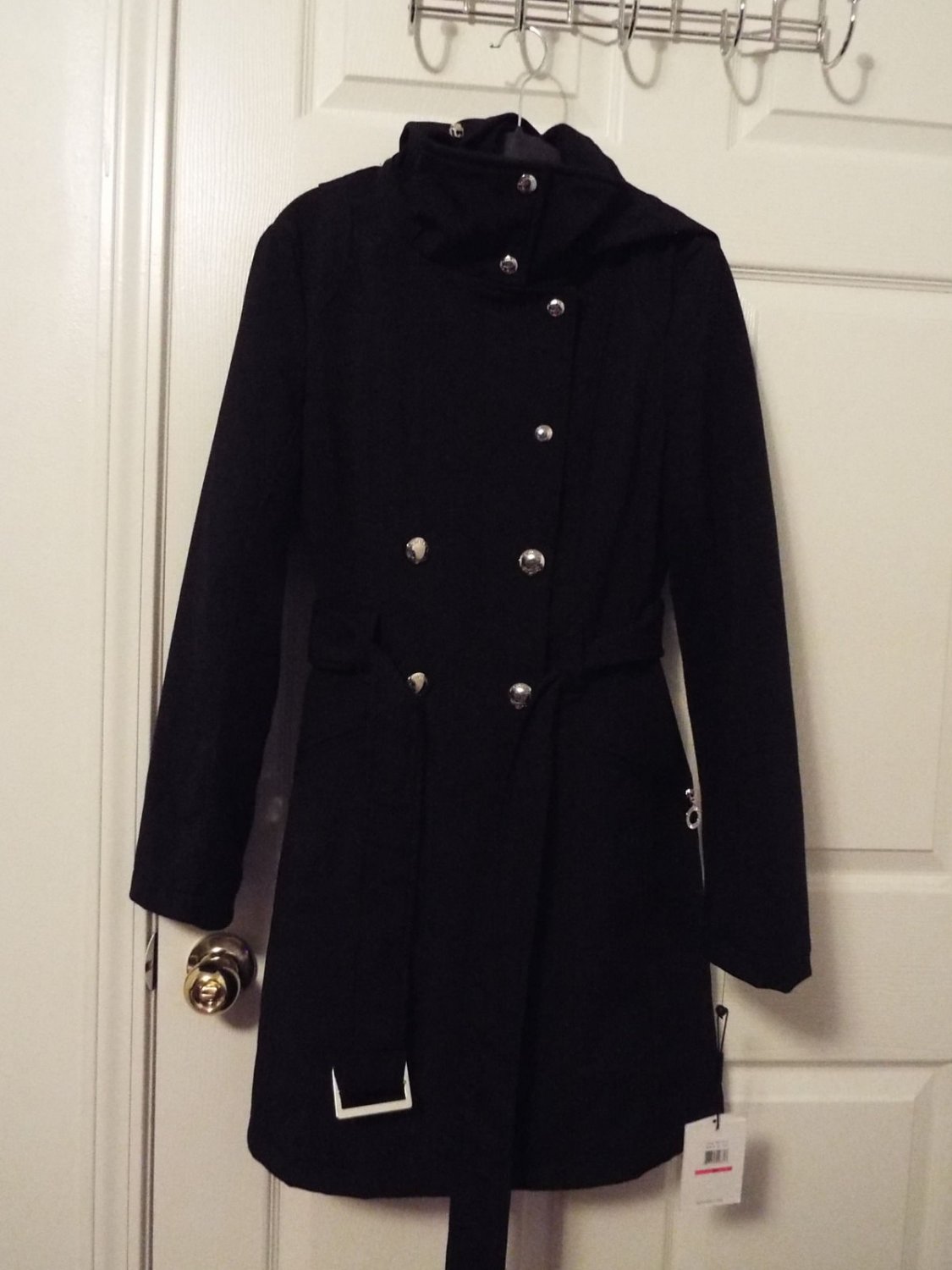 Calvin Klein oversize hood high-neck coat size xs