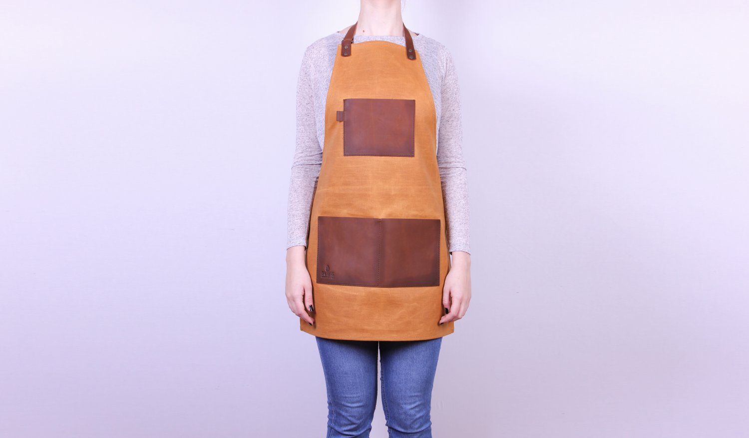 Handmade apron Waxed canvas & Leather apron