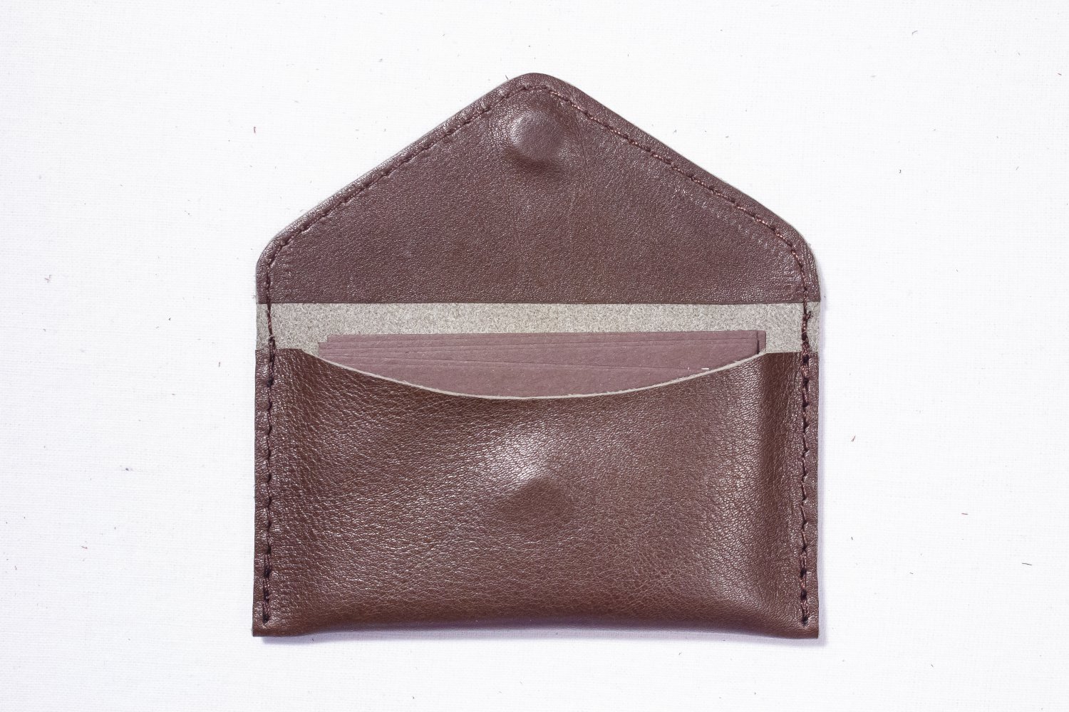 Cognac Visit card Business card wallet Leather case