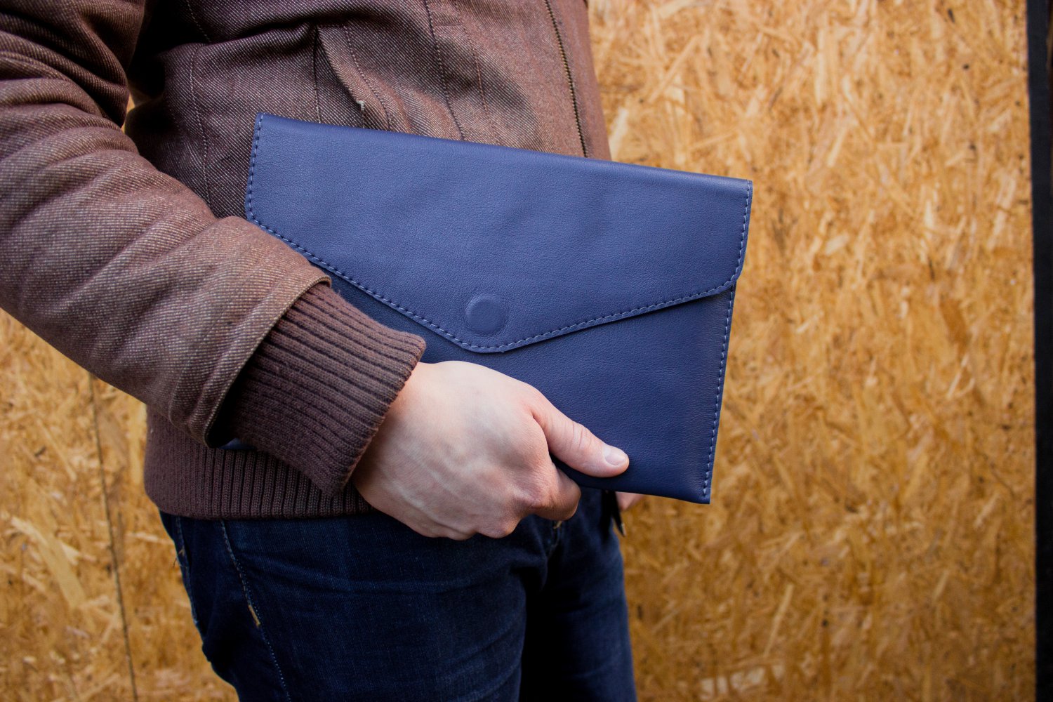 Blue tablet wallet for Ipad Samsung Tablet case