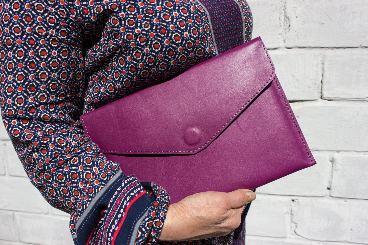 Purple tablet wallet Leather wallet