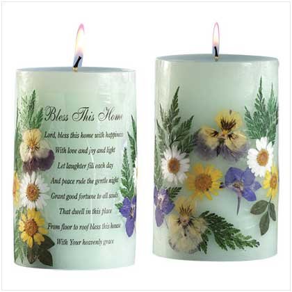 "BLESS THIS HOME" CANDLE