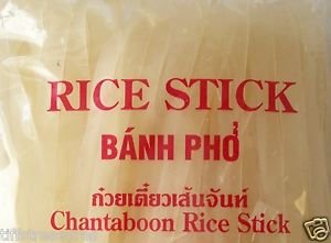 Chantaboon DRIED RICE NOODLES 6x16 oz = 6 lbs NO artificial ingredients PAD THAI