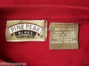 Lot 2 Boys Shirt NORDSTROM Pine Peak Blues RED L/S + PLC GRAY L/S Boys Sz. 5 / 6