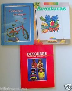 Children's Books Spanish Lot 3 Aventuras Conozco un lugar & Descubre Grade 3 4 5