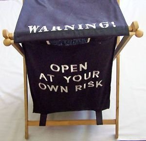 Folding LAUNDRY HAMPER Basket Clothes Storage Collapsible OPEN AT YOUR OWN RISK