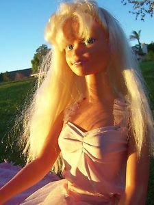 MY SIZE BARBIE DOLL Mexico 1992 Body 1976 Head 3 FEET TALL Blonde Hair Blue Eyes