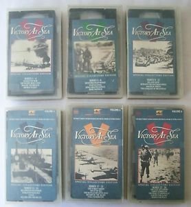 Lot of 6 VHS NAVAL WARFARE HISTORY series MANDALAY RABAUL MELANESIAN WAR VeryGD+