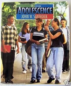 ADOLESCENCE Ninth Edition 9 by John W. Santrock Softcover Student Edition