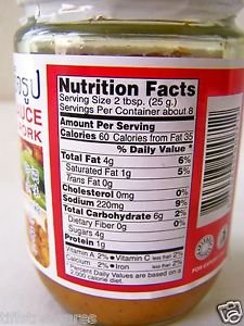 Thai SATAY PEANUT SAUCE 6x7 oz NO artificial colors , flavors , or preservatives