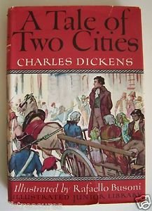 A TALE OF TWO CITIES by Charles DICKENS Illustr. by Busoni 1948 Vintage Classics