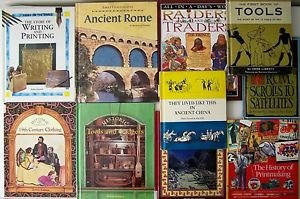 Lot 10 Books PRINTMAKING Tools ANCIENT HISTORY Communication 19th CENT. CLOTHING
