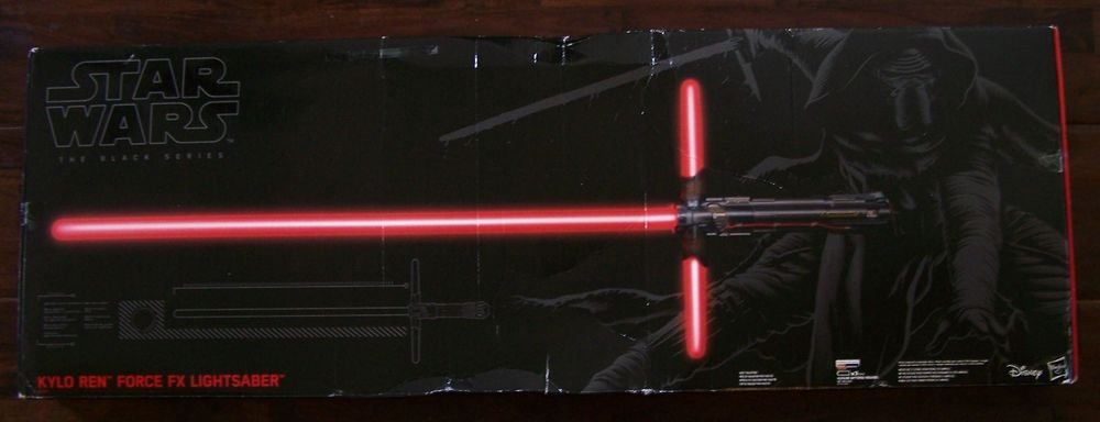 Star Wars KYLO REN Black Series FORCE AWAKENS DELUXE LIGHTSABER Light Saber OPEN
