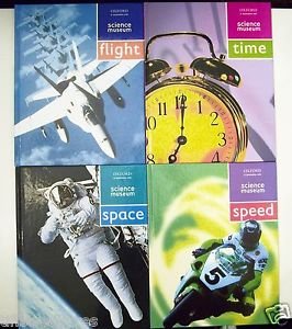 LOT 4 BOOKS Oxford Science Museum TIME + FLIGHT + SPACE + SPEED Hrdcv Gr 4 5 6 7