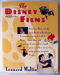THE DISNEY FILMS Third 3rd Edition 3 Leonard Maltin MOVIES Animation Book Walt
