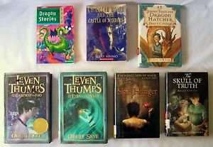 FANTASY MAGIC DRAGON BOOKS 7 Book Lot FICTION STORIES approx. Grades 4 to 6 &Up