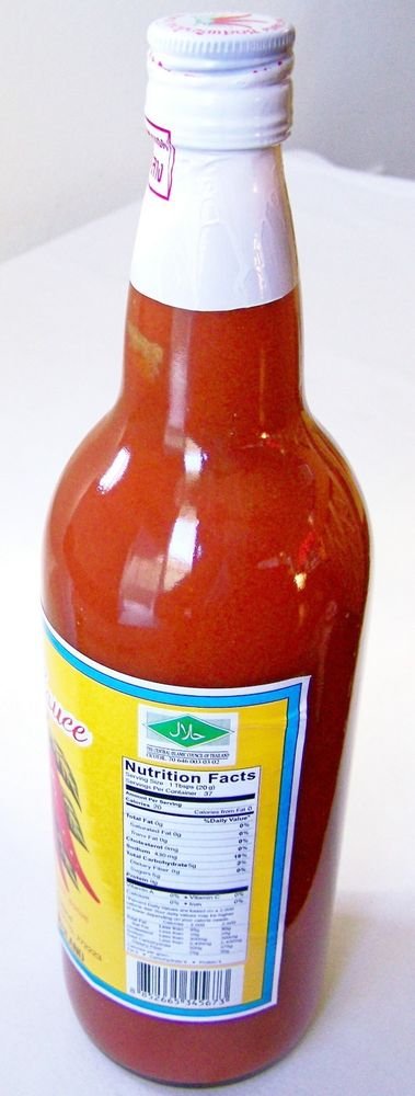HOT Chili SRIRACHA SAUCE 6 x 25 oz. ~ NO Artificial Colors, Preservatives or MSG