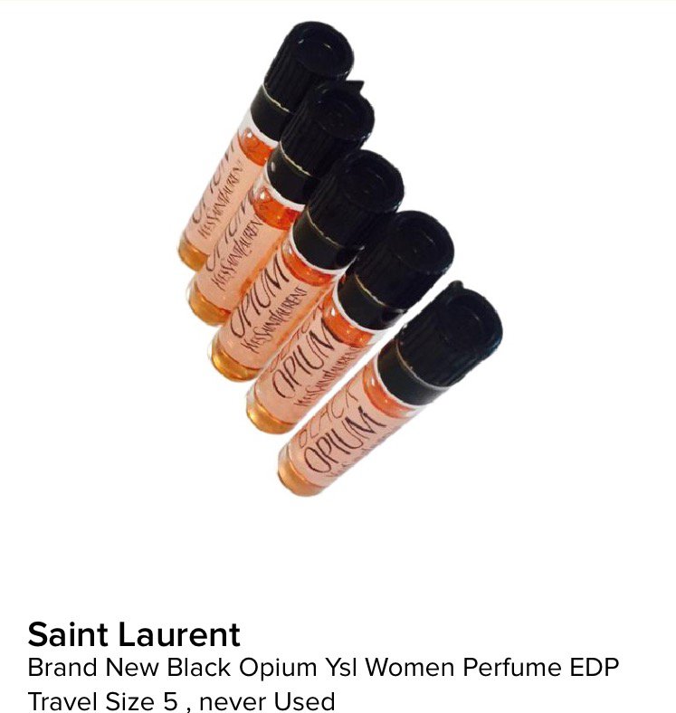 Black Opium YSL EDP Perfume New Travel Size 5 Sample