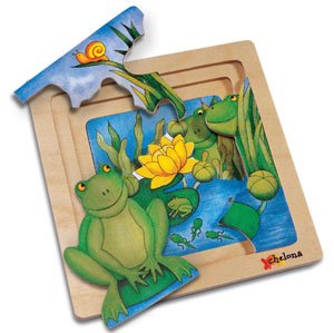 Chelona 3-layer Story Puzzle: Frog/ ages 3+ OUT OF STOCK