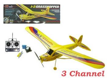 3 Channel R/C Grasshopper J-3 Airplane