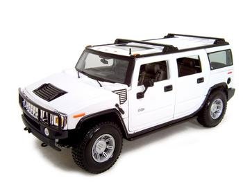 Hummer H2 Suv White 1:18 diecast