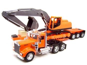Peterbilt 379 Construction Trailer 1:32 diecast