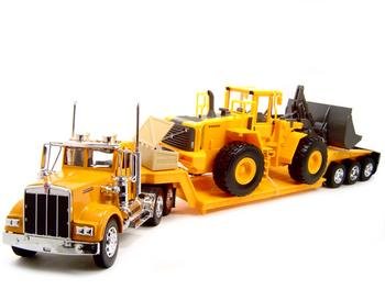 Kenworth W900 construction Trailer Truck 1:32 diecast
