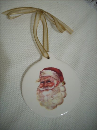 Ceramic Santa Claus Christmas Tree Ornament