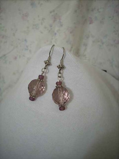 Faceted Amethyst Handcrafted Earrings