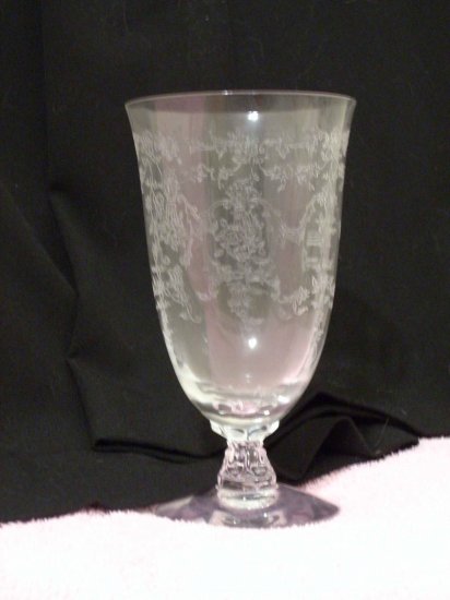 Fostoria Crystal Clear Iced Tea Navarre Pattern