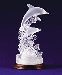 ALAB FROST COLOR DOLPHINS ON A BASE