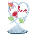 SPUN GLASS HUMMINGBIRD LOVE