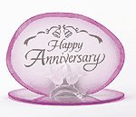 HAPPY ANNIVERSRY GLASS CHOLDER