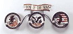 4PC PATRIOTIC EAGLE PLATE RACK