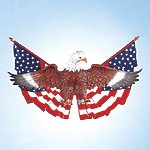 ALAB EAGLE ON FLAG WALL PLAQUE