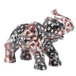 PATCHWORK ELEPHANT AMER. FLAG