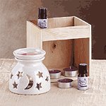 SUN MOON BURNER CANDLE AND OIL SET