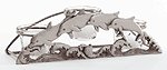 PEWTER DOLPHINS VOTIVE HOLDR