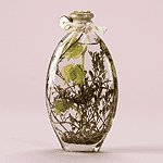 FLOWER AND LEAVES OIL LAMP BOTTLE